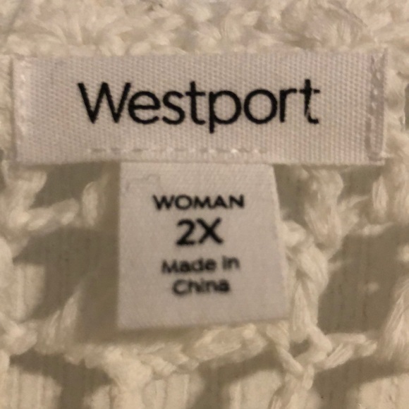 Crochet cream sweater - Picture 3 of 3